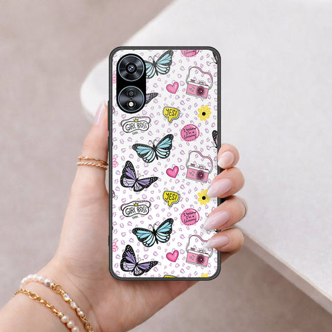 Oppo A58 4G Cover - Vanilla Dream Series - HQ Ultra Shine Premium Infinity Glass Soft Silicon Borders Case