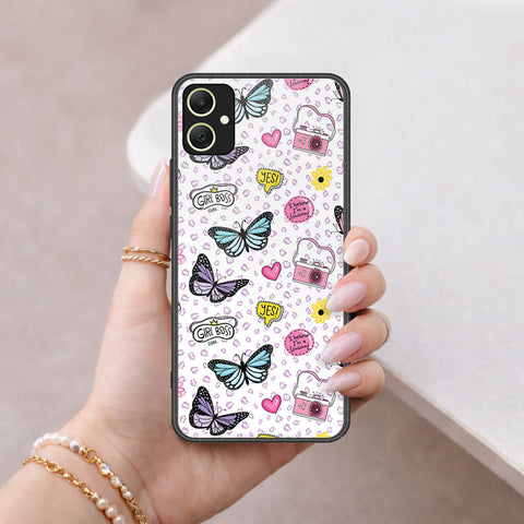 Samsung Galaxy A05 Cover - Vanilla Dream Series - HQ Ultra Shine Premium Infinity Glass Soft Silicon Borders Case
