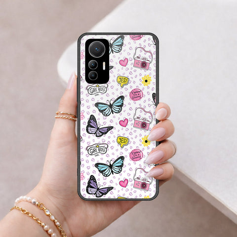 Xiaomi 12 Lite Cover - Vanilla Dream Series - HQ Ultra Shine Premium Infinity Glass Soft Silicon Borders Case