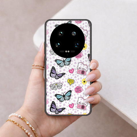Xiaomi 14 Ultra Cover - Vanilla Dream Series - HQ Ultra Shine Premium Infinity Glass Soft Silicon Borders Case