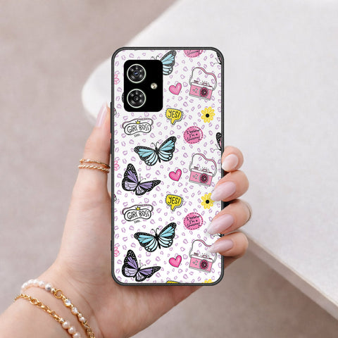 Motorola Moto G54 Cover - Vanilla Dream Series - HQ Ultra Shine Premium Infinity Glass Soft Silicon Borders Case