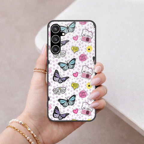 Samsung Galaxy S23 FE Cover - Vanilla Dream Series - HQ Ultra Shine Premium Infinity Glass Soft Silicon Borders Case
