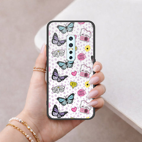Vivo V17 Pro Cover - Vanilla Dream Series - HQ Ultra Shine Premium Infinity Glass Soft Silicon Borders Case