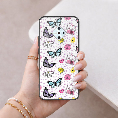 Vivo Y9s Cover - Vanilla Dream Series - HQ Ultra Shine Premium Infinity Glass Soft Silicon Borders Case