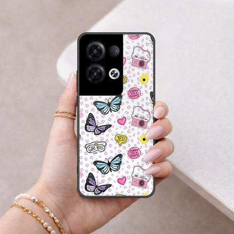 Oppo Reno 8 Pro  Cover - Vanilla Dream Series - HQ Ultra Shine Premium Infinity Glass Soft Silicon Borders Case