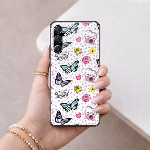 Samsung Galaxy M34 5G Cover - Vanilla Dream Series - HQ Ultra Shine Premium Infinity Glass Soft Silicon Borders Case