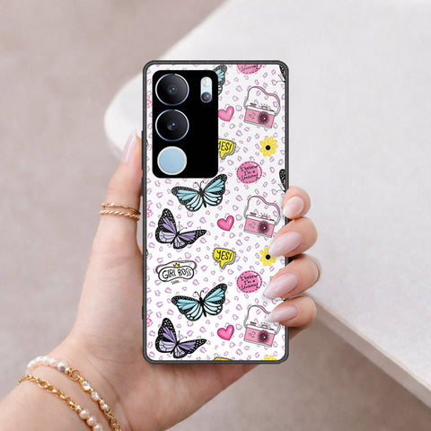 Vivo S17 Cover - Vanilla Dream Series - HQ Ultra Shine Premium Infinity Glass Soft Silicon Borders Case