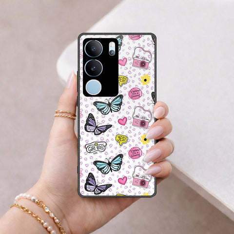 Vivo V29 Pro Cover - Vanilla Dream Series - HQ Ultra Shine Premium Infinity Glass Soft Silicon Borders Case
