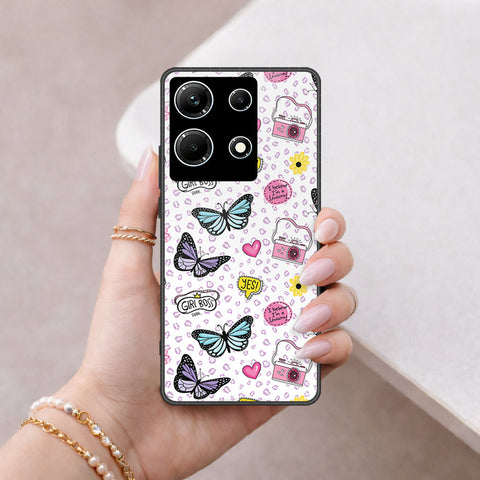Infinix Note 30 Cover - Vanilla Dream Series - HQ Ultra Shine Premium Infinity Glass Soft Silicon Borders Case