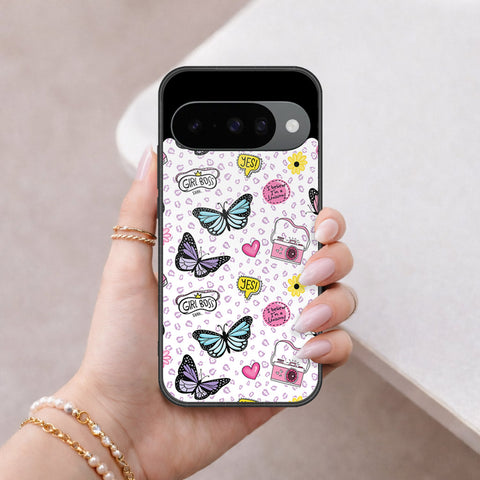 Google Pixel 10 Cover - Vanilla Dream Series - HQ Ultra Shine Premium Infinity Glass Soft Silicon Borders Case