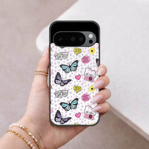 Google Pixel 9 Pro Cover - Vanilla Dream Series - HQ Ultra Shine Premium Infinity Glass Soft Silicon Borders Case