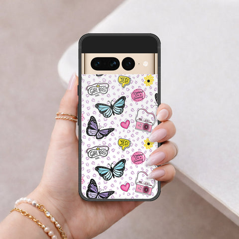 Google Pixel 7 Pro Cover - Vanilla Dream Series - HQ Ultra Shine Premium Infinity Glass Soft Silicon Borders Case