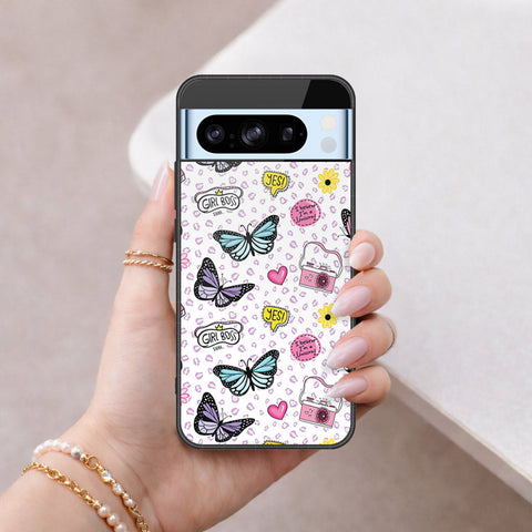 Google Pixel 8 Pro Cover - Vanilla Dream Series - HQ Ultra Shine Premium Infinity Glass Soft Silicon Borders Case