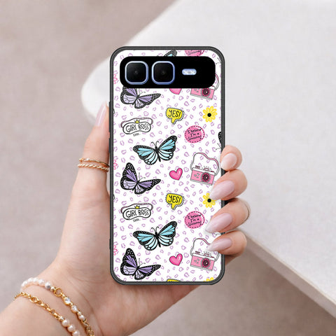 Infinix Smart 10 Plus Cover - Vanilla Dream Series - HQ Ultra Shine Premium Infinity Glass Soft Silicon Borders Case