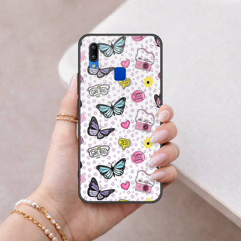 Vivo Y90 Cover - Vanilla Dream Series - HQ Ultra Shine Premium Infinity Glass Soft Silicon Borders Case