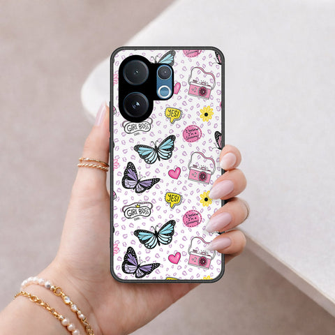 Vivo T4 Pro Cover - Vanilla Dream Series - HQ Ultra Shine Premium Infinity Glass Soft Silicon Borders Case