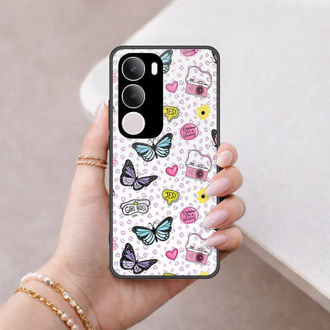 Vivo Y19s Cover - Vanilla Dream Series - HQ Ultra Shine Premium Infinity Glass Soft Silicon Borders Case