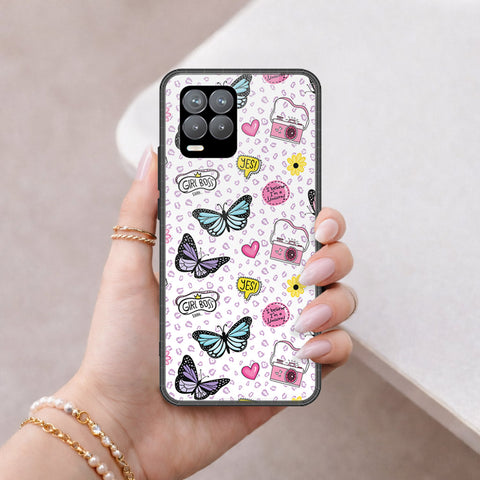 Realme 8 Pro Cover - Vanilla Dream Series - HQ Ultra Shine Premium Infinity Glass Soft Silicon Borders Case