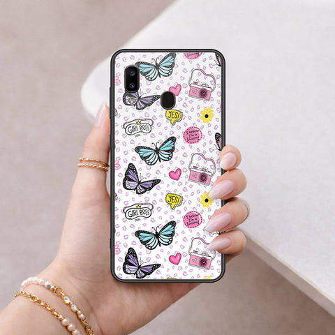 Samsung Galaxy A30 Cover - Vanilla Dream Series - HQ Ultra Shine Premium Infinity Glass Soft Silicon Borders Case