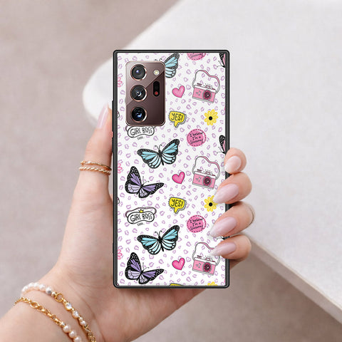 Samsung Galaxy Note 20 Ultra Cover - Vanilla Dream Series - HQ Ultra Shine Premium Infinity Glass Soft Silicon Borders Case