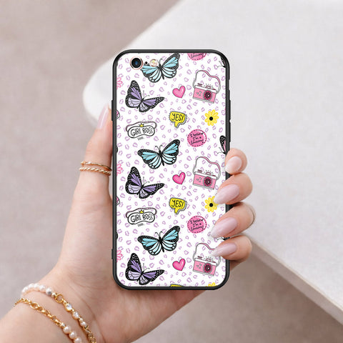 iPhone 6S / 6 Cover - Vanilla Dream Series - HQ Ultra Shine Premium Infinity Glass Soft Silicon Borders Case