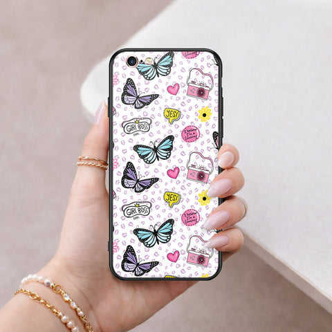 iPhone 6s Plus / 6 Plus Cover - Vanilla Dream Series - HQ Ultra Shine Premium Infinity Glass Soft Silicon Borders Case