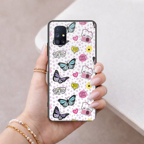 Samsung Galaxy M51 Cover - Vanilla Dream Series - HQ Ultra Shine Premium Infinity Glass Soft Silicon Borders Case