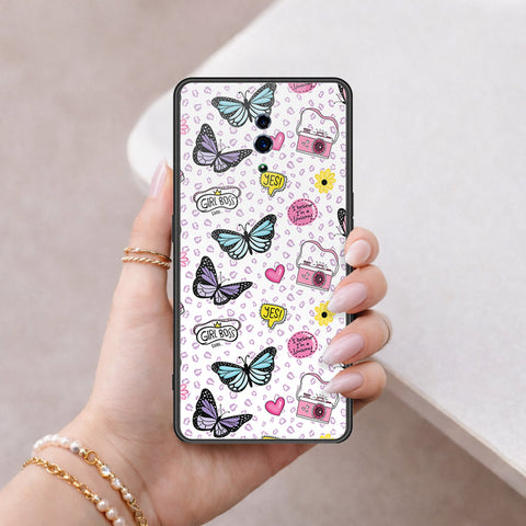 Oppo Reno Cover - Vanilla Dream Series - HQ Ultra Shine Premium Infinity Glass Soft Silicon Borders Case