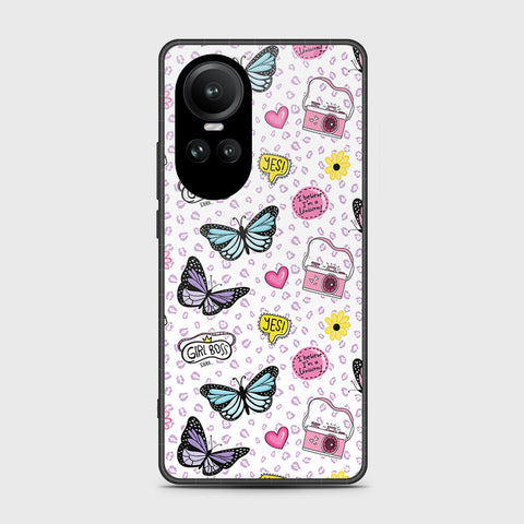 Oppo Reno 10 Pro Cover- Vanilla Dream Series - HQ Ultra Shine Premium Infinity Glass Soft Silicon Borders Case