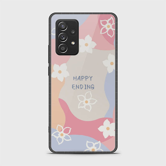 Samsung Galaxy A52s 5G Cover - Happy Series - HQ Ultra Shine Premium Infinity Glass Soft Silicon Borders Case