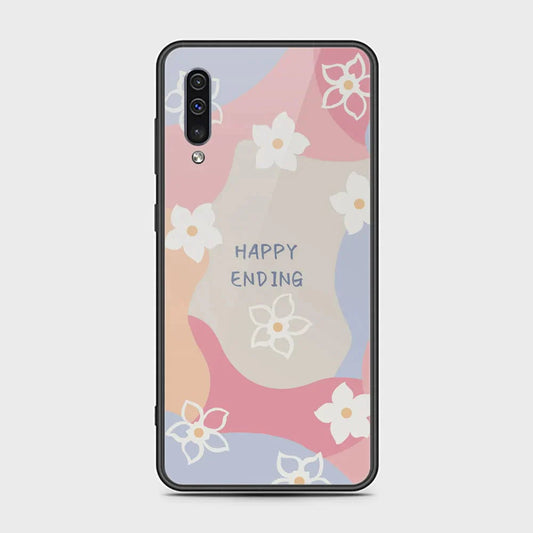 Samsung Galaxy A50s Cover - Happy Series - HQ Ultra Shine Premium Infinity Glass Soft Silicon Borders Case