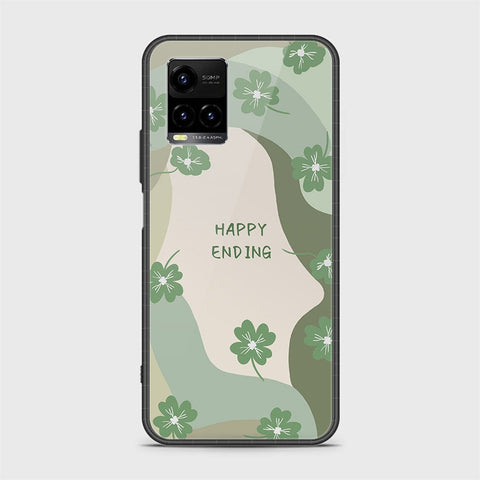 Vivo Y33t Cover - Happy Series - HQ Ultra Shine Premium Infinity Glass Soft Silicon Borders Case