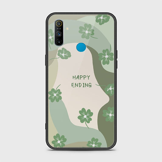 Realme 6i Cover - Happy Series - D26 - HQ Ultra Shine Premium Infinity Glass Soft Silicon Borders Case ( Fast Delivery )