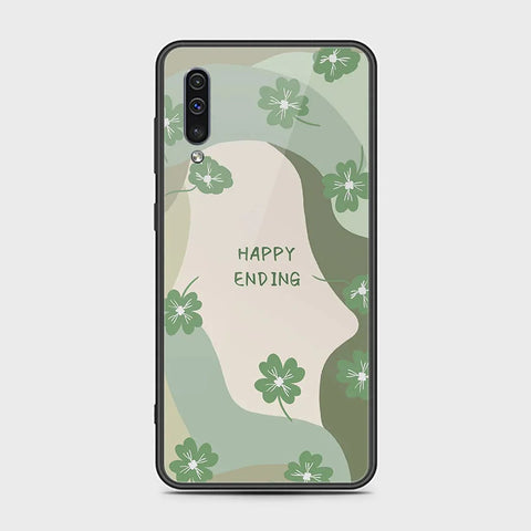 Samsung Galaxy A50s Cover - Happy Series - HQ Ultra Shine Premium Infinity Glass Soft Silicon Borders Case