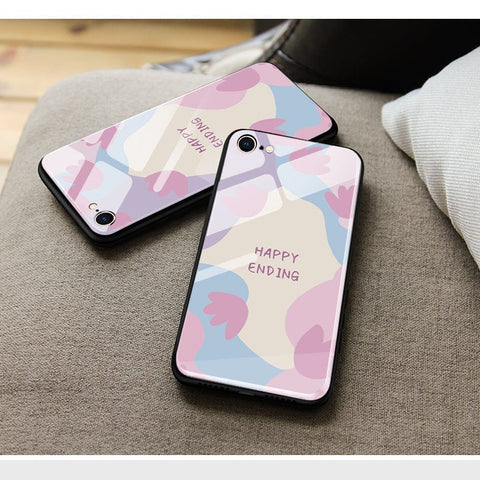 iPhone 13 Cover - Happy Series - HQ Ultra Shine Premium Infinity Glass Soft Silicon Borders Case (Fast Delivery)