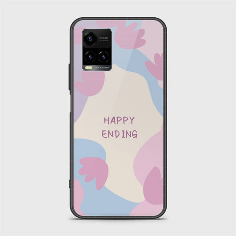 Vivo Y33t Cover - Happy Series - HQ Ultra Shine Premium Infinity Glass Soft Silicon Borders Case