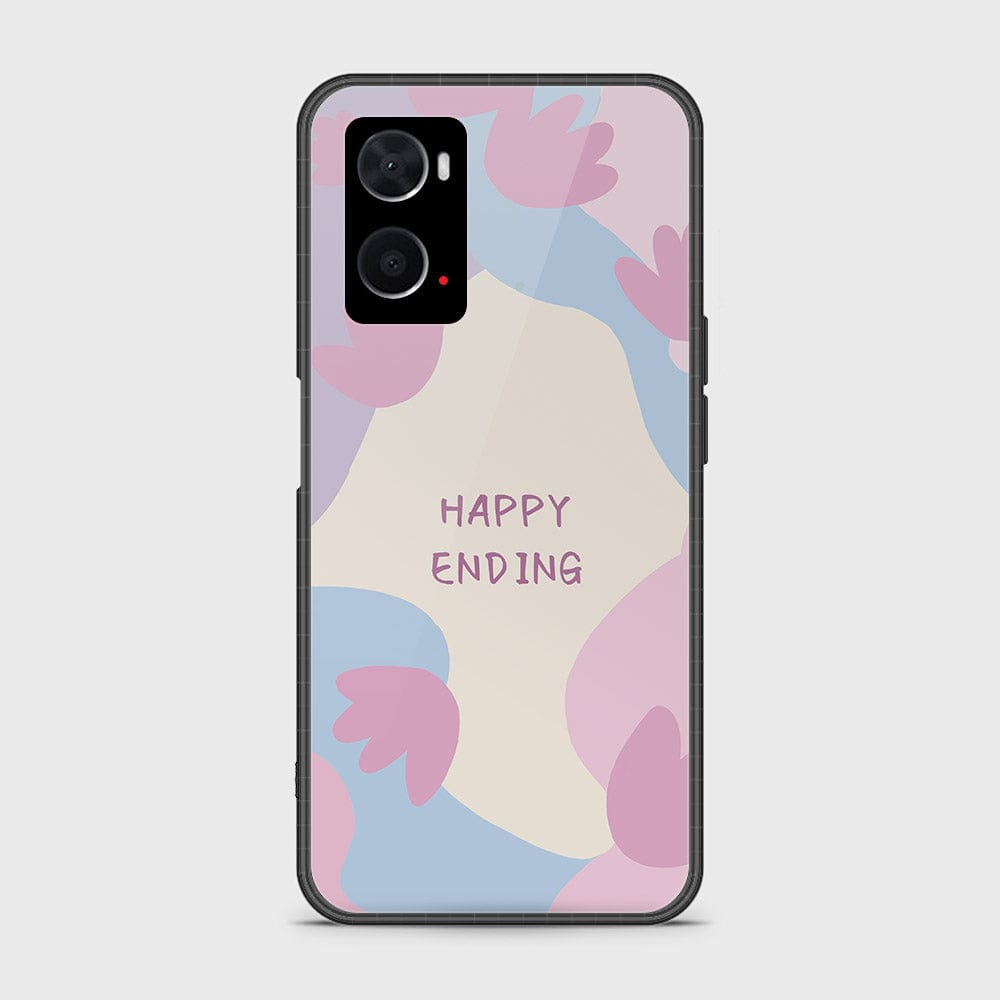 Oppo A36 Cover - Happy Series - HQ Ultra Shine Premium Infinity Glass Soft Silicon Borders Case (Fast Delivery)