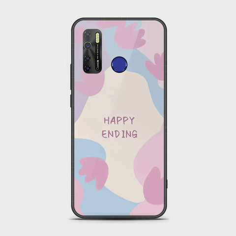 Tecno Spark 5 Cover - Happy Series - HQ Ultra Shine Premium Infinity Glass Soft Silicon Borders Case