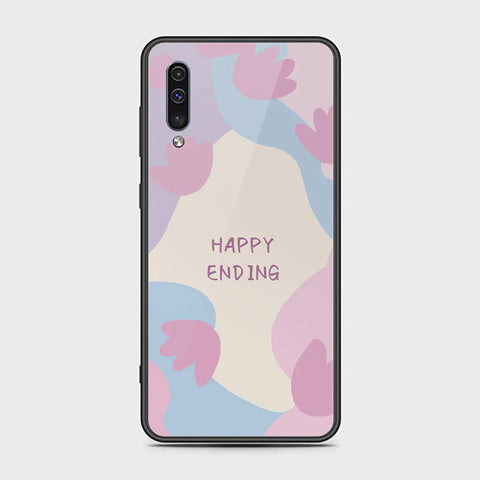 Samsung Galaxy A50s Cover - Happy Series - HQ Ultra Shine Premium Infinity Glass Soft Silicon Borders Case