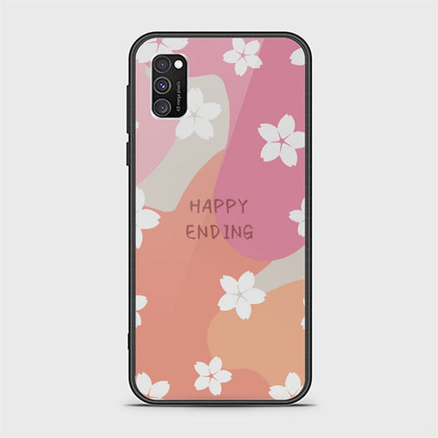 Samsung Galaxy M02s Cover - Happy Series - HQ Ultra Shine Premium Infinity Glass Soft Silicon Borders Case