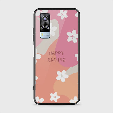 Vivo Y51s Cover - Happy Series - HQ Ultra Shine Premium Infinity Glass Soft Silicon Borders Case