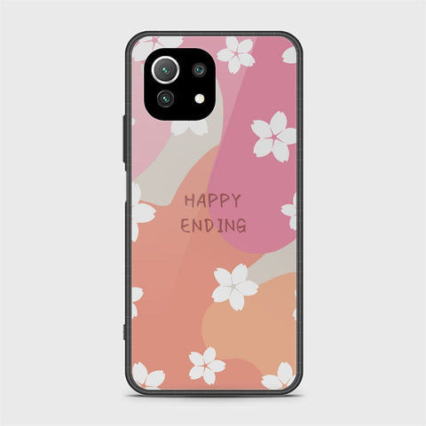 Xiaomi 11 Lite 5G NE Cover - Happy Series - HQ Ultra Shine Premium Infinity Glass Soft Silicon Borders Case