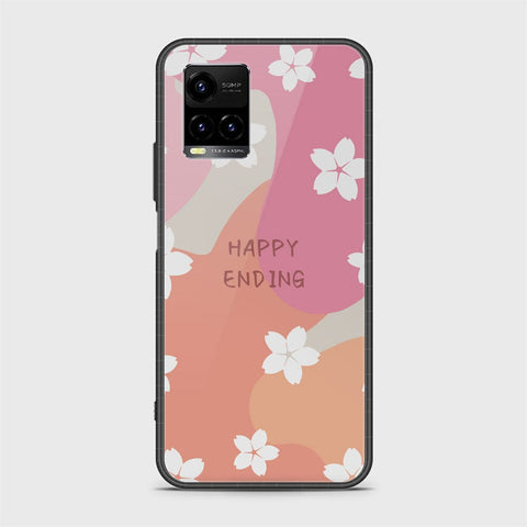 Vivo Y33t Cover - Happy Series - HQ Ultra Shine Premium Infinity Glass Soft Silicon Borders Case