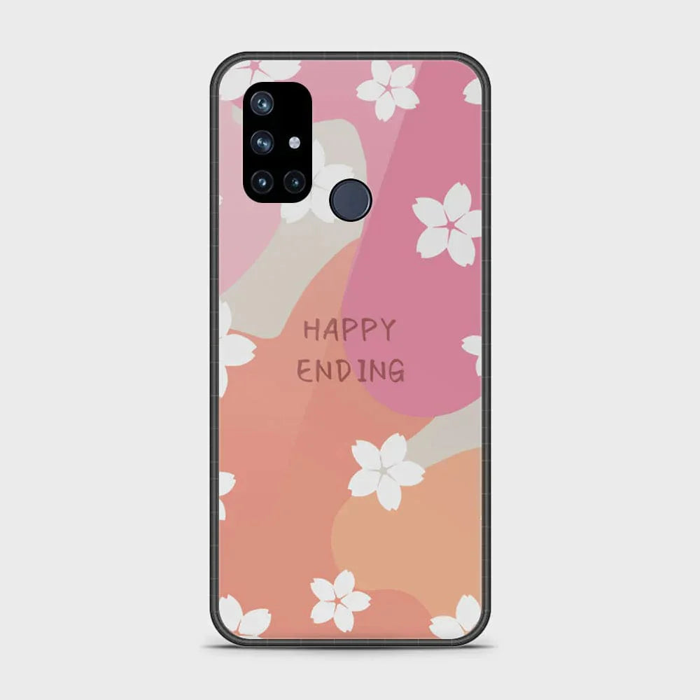 OnePlus Nord N10 Cover - Happy Series - HQ Ultra Shine Premium Infinity Glass Soft Silicon Borders Case (Fast Delivery)