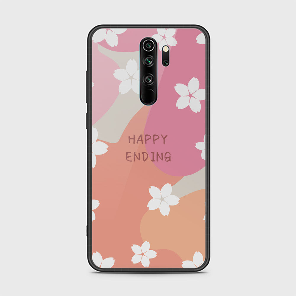 Xiaomi Redmi Note 8 Pro Cover - Happy Series - D49 - HQ Ultra Shine Premium Infinity Glass Soft Silicon Borders Case ( Fast Delivery )