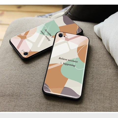 Oppo Reno8 Lite Cover - Happy Series - HQ Ultra Shine Premium Infinity Glass Soft Silicon Borders Case (Fast Delivery)
