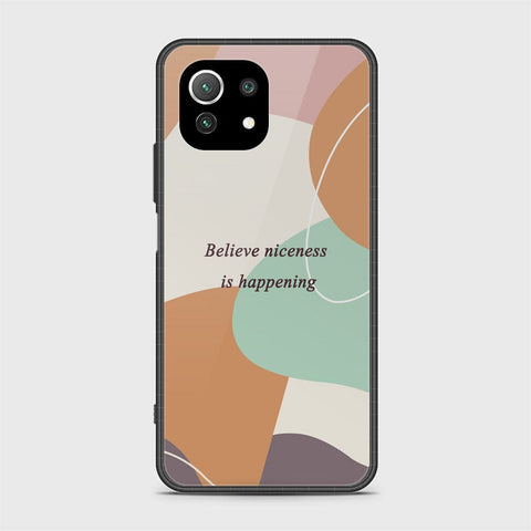 Xiaomi 11 Lite 5G NE Cover - Happy Series - HQ Ultra Shine Premium Infinity Glass Soft Silicon Borders Case