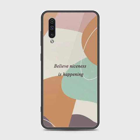 Samsung Galaxy A50s Cover - Happy Series - HQ Ultra Shine Premium Infinity Glass Soft Silicon Borders Case