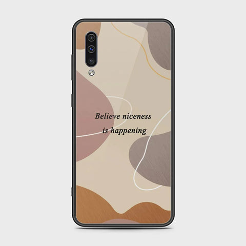 Samsung Galaxy A50s Cover - Happy Series - HQ Ultra Shine Premium Infinity Glass Soft Silicon Borders Case