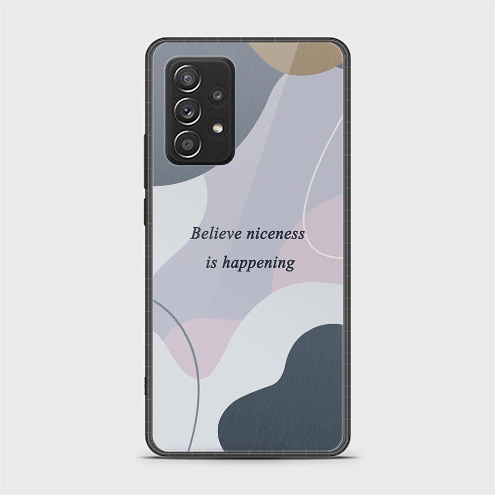 Samsung Galaxy A52s 5G Cover - Happy Series - HQ Ultra Shine Premium Infinity Glass Soft Silicon Borders Case (Fast Delivery)